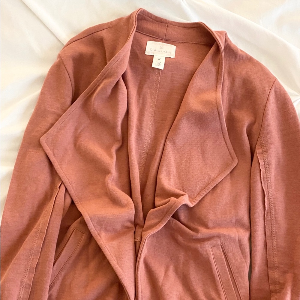 Drape Collar Knot Blazer